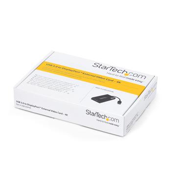 StarTech.com USB 3.0 to DisplayPort Adapter - DisplayLink Certified - 4K 30Hz - USB / DisplayPort adapter - USB Type A til DisplayPort - TAA-kompatibel - 9 m
