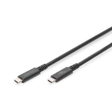 DIGITUS - USB typ C-kabel - 24 pin USB-C till 24 pin USB-C - 1 m