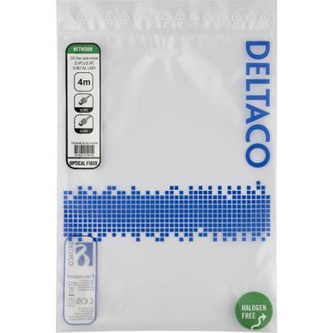 Deltaco OS2 Fiber cable, SC - SC, simplex, APC/APC, 4,0m