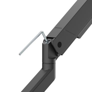 Deltaco Monitor desk mount, gas spring, 17-45" 16 kg
