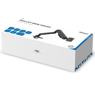 Deltaco Monitor desk mount, gas spring, 17-45" 16 kg