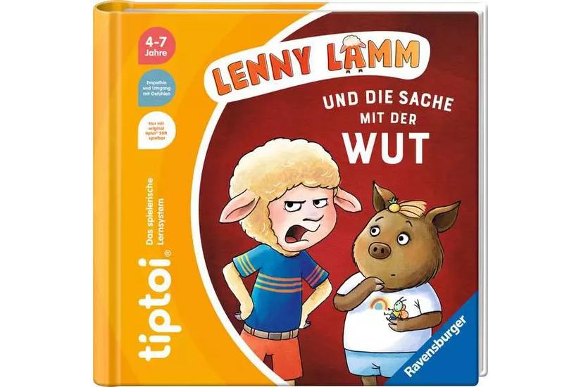 tiptoi Lenny Lamm und die Sache mit der Wut bog Børn Tysk Indbundet 16 Sider