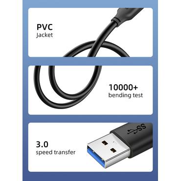 USB 3.2 Gen 1 kabel,, USB-A: