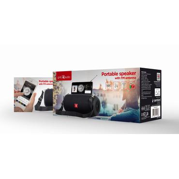 Gembird SPK-BT-17 - h&ouml;gtalare - f&ouml;r b&auml;rbar anv&auml;ndning - tr&aring;dl&ouml;s