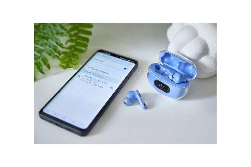 Intenso - ægte trådløse øretelefoner med mik.