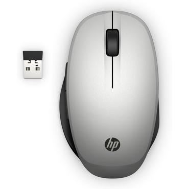 HP Dual Mode - mus - Bluetooth, 2.4 GHz - sølv