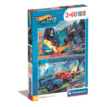Clementoni 2x60 pcs Puzzles Kids Hotwheels