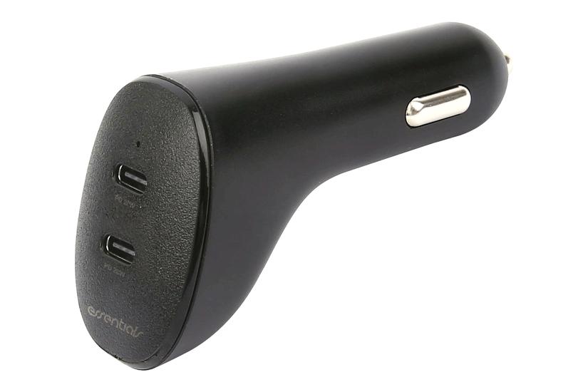 Essentials 1110153 oplader til mobil enhed Universel Sort Cigart&aelig;nder Hurtig opladning Automatisk