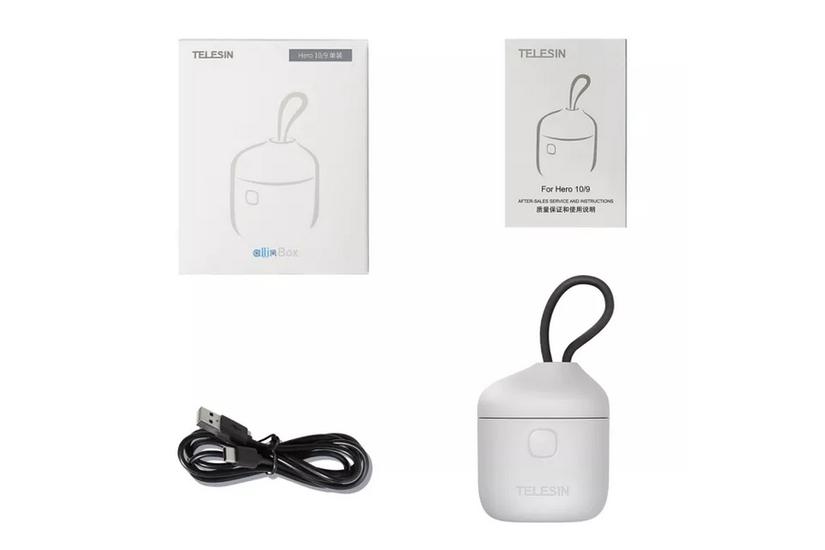 Telesin Camera Charger Waterproof Allin box Telesin Triple Charger for GoPro Hero 9/Hero 10 (GP-BTR-904-GY)