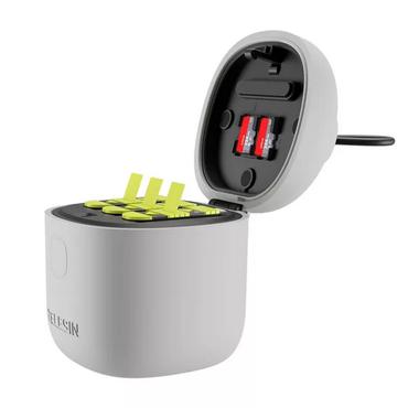 Telesin Camera Charger Waterproof Allin box Telesin Triple Charger for GoPro Hero 9/Hero 10 (GP-BTR-904-GY)