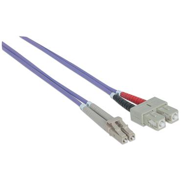 Intellinet 750936 InfiniBand og fiberoptisk kabel 3 m LC SC Violet
