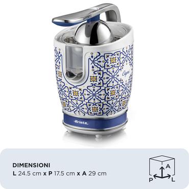 Ariete 0413/0C elektrisk citruspresser 0,6 L 85 W Hvid, Lyse Blå