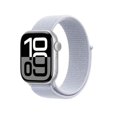 Apple Watch Series 10 OLED 42 mm Digital 374 x 446 pixel Berøringsskærm Sølv Wi-Fi GPS (satellit)