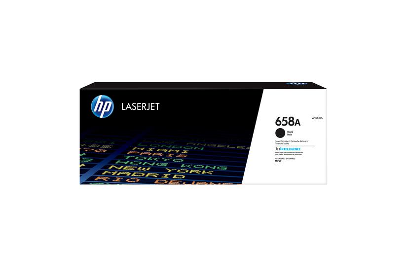 HP Original 658A LaserJet-tonerpatron, sort