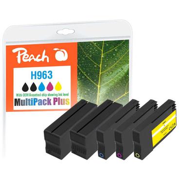 Peach 6ZC70AE bl&aelig;kpatron 5 stk Kompatibel Sort, Bl&aring;, Magenta, Gul