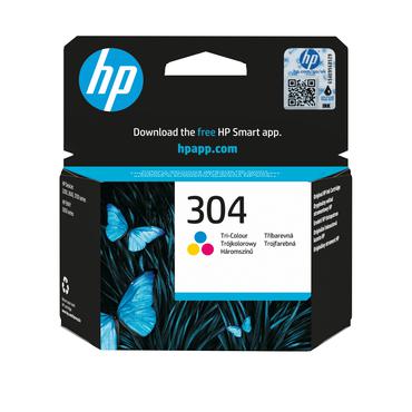 HP 304 - f&auml;rg (cyan, magenta, gul) - original - bl&auml;ckpatron