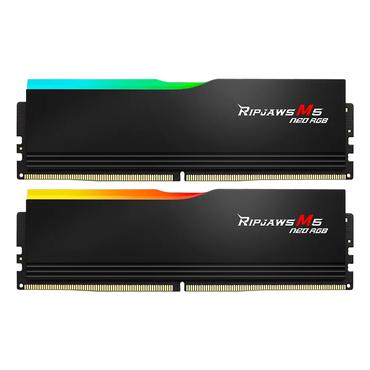DIMM 64 GB DDR5-6000 (2x 32 GB) Dual-Kit (schwarz, F5-6000J3040G32GX2-RM5NRK, Ripjaws M5 Neo, INTEL XMP, AMD EXPO)