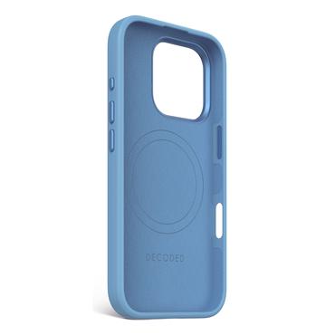 Decoded AntiMicrobial Silicone Backcover - silikonowa obudowa ochronna do iPhone 16 Pro kompatybilna z MagSafe (air blue)