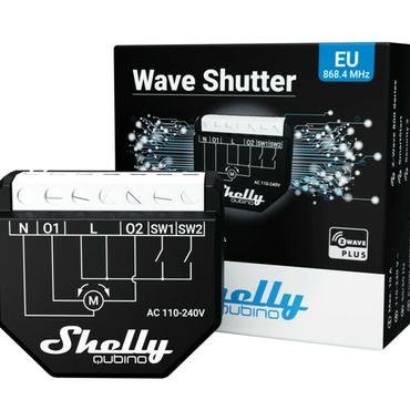 Shelly Qubino Wave Shutter, relay (black/white, 2 channels)