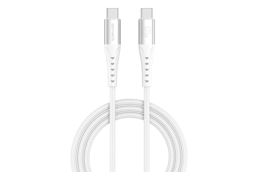 4smarts USB-C Kabel PrimeCord 60W 1.5m. wei