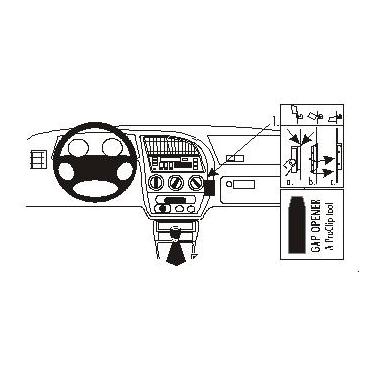 Brodit ProClip Angled mount - beslag til montering