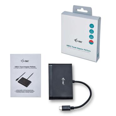 i-Tec USB-C HDMI and USB Adapter with Power Delivery Function - dockingstation - USB-C / Thunderbolt 3 - HDMI