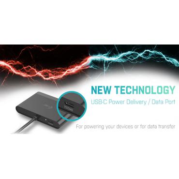 i-Tec USB-C HDMI and USB Adapter with Power Delivery Function - dockingstation - USB-C / Thunderbolt 3 - HDMI