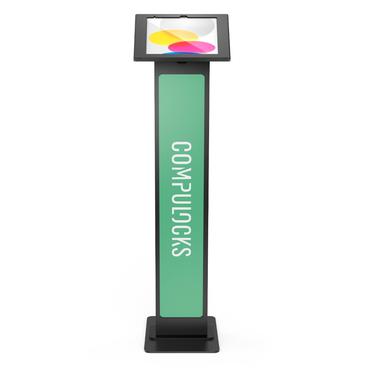 Compulocks iPad 10th-11th (A16) Gen Swell Enclosure Brandable Floor Stand Black stativ - for tablet - kan brandes - sort