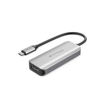 HYPER HD41-GL dockingstation USB 2.0 Type-C Sort, Grå