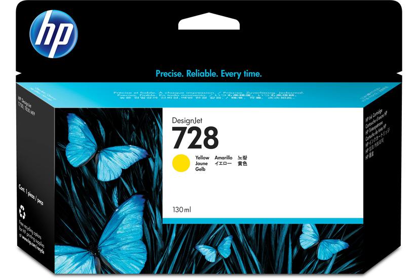 HP 728 - gul - original - DesignJet - bl&auml;ckpatron