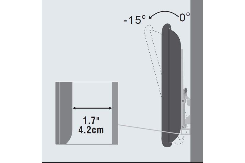 VivoLink Wall Mount Slim monteringssæt - for fladt panel