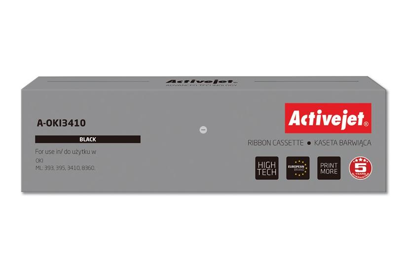 Activejet Activejet-farveb&aring;nd A-OKI3410 (erstatning OKI 9002308; Supreme; sort)
