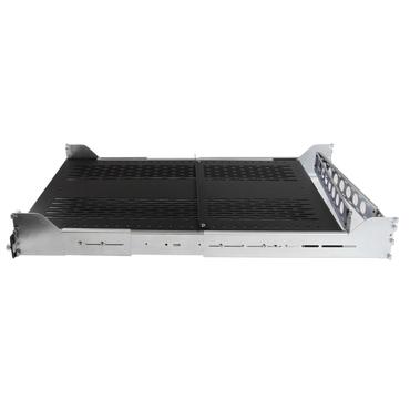 StarTech.com 2U Vented Sliding Server Rack Shelf w/ Cable Management Arm - 27.7 to 31.6in Adjustable Mounting Depth - 50lb - 24in Deep - rackhylde - 2U