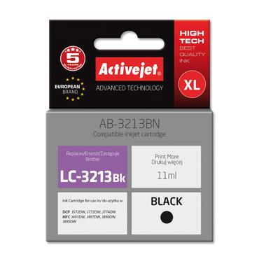 Activejet AB-3213BN printerbl&aelig;k til Brother, Brother LC3213BK udskiftning; Supreme; 11 ml; sort