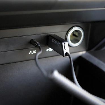Savio TR-16 Transmitter AUX adapter with hands-free function  Bluetooth 5.3  Google Assistant/Siri