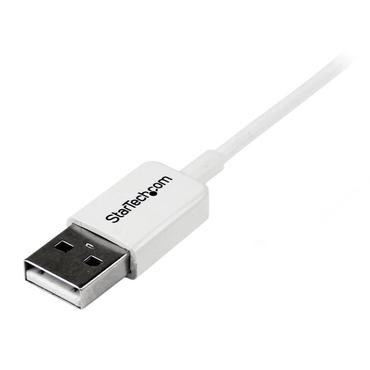 StarTech.com 3.3 ft. (1 m) USB to Micro USB Cable - USB 2.0 A to Micro B - White - Micro USB Cable (USBPAUB1MW) - USB-kabel - mikro-USB typ B till USB - 1 m