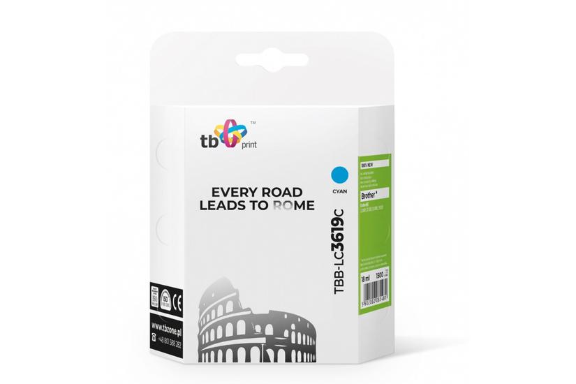 TB Print TBB-LC3619C bl&aelig;kpatron 1 stk Kompatibel Bl&aring;