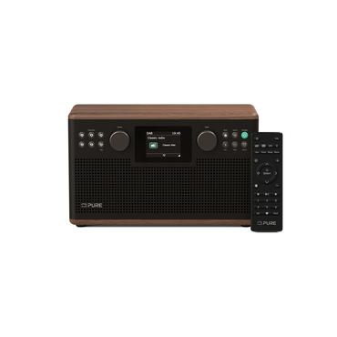 Pure Acoustics Radio - DAB+, FM - 30 W - Digital - Coffee Brown/Walnut - 2 højttaler