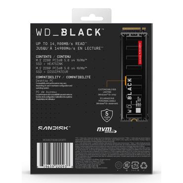 SanDisk Black WD_BLACK SN8100 NVMe 4 TB M.2 PCI Express 5.0 TLC 3D NAND