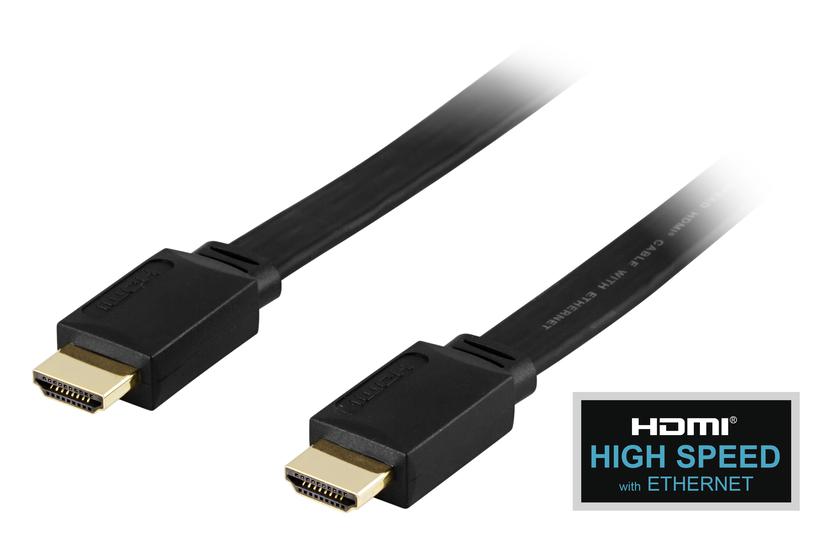 DELTACO HDMI-kabel med Ethernet - 1.5 m