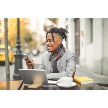 JVC HA-A7T - &aelig;gte tr&aring;dl&oslash;se &oslash;retelefoner med mik.