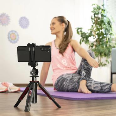Hama Solid 80 Ball kamerastativ Smartphone/digitalt kamera 3 ben Sort
