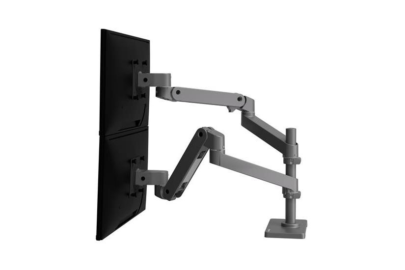 Ergotron LX Pro monteringssats - modul&auml;r - f&ouml;r 2 LCD-bildsk&auml;rmar - m&ouml;rkgr&aring;