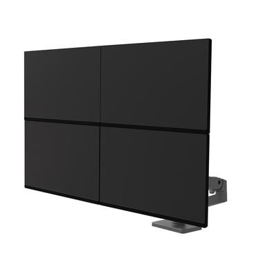 Ergotron LX Pro monteringssats - modul&auml;r - f&ouml;r 2 LCD-bildsk&auml;rmar - m&ouml;rkgr&aring;