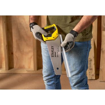 Stanley 2-15-281 h&aring;ndsav 38 cm Sort, Rustfrit st&aring;l, Gul