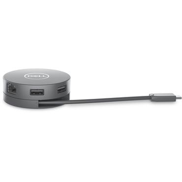 Dell 6-i-1 Multiport Adapter DA305 - dockningsstation - USB-C - HDMI, DP, USB-C - GigE