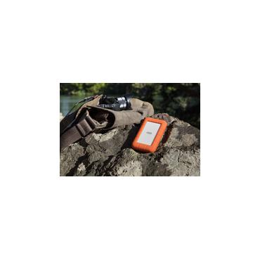 LaCie Rugged Secure ekstern harddisk 2 TB 2.5" USB Type-C 3.2 Gen 1 (3.1 Gen 1) Orange, Hvid