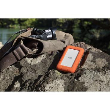 LaCie Rugged Secure ekstern harddisk 2 TB 2.5" USB Type-C 3.2 Gen 1 (3.1 Gen 1) Orange, Hvid