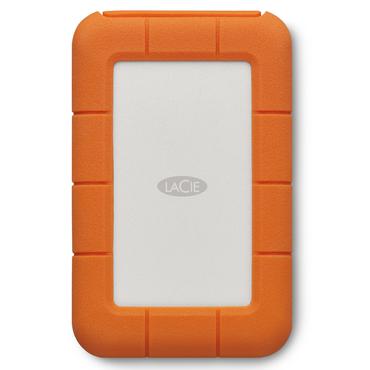 LaCie Rugged Secure ekstern harddisk 2 TB 2.5" USB Type-C 3.2 Gen 1 (3.1 Gen 1) Orange, Hvid