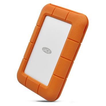 LaCie Rugged Secure ekstern harddisk 2 TB 2.5" USB Type-C 3.2 Gen 1 (3.1 Gen 1) Orange, Hvid